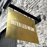 The Spitalfields' - Brass Outdoor Double Sided Hanging Swing Sign Regular